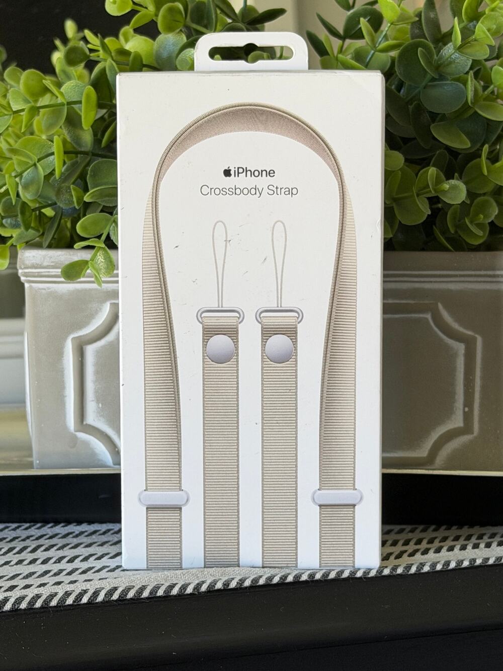 Genuine Apple iPhone Crossbody Strap Tan Factory Sealed